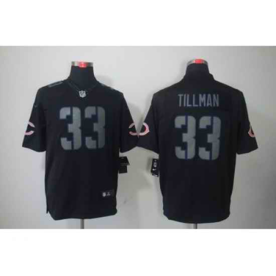 Nike Chicago Bears 33 Charles Tillman Black Limited Impact NFL Jersey